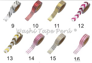Foil Washi Tape n° 12  Lineas Fucsias